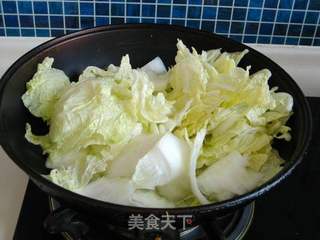 大虾烧白菜的做法步骤:5
