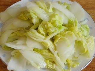 大虾烧白菜的做法步骤:7
