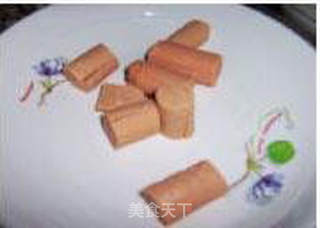 红烧油条酿肉的做法步骤:3