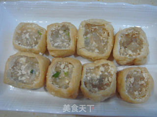 豆腐雕鱼彩蔬盅的做法步骤:10