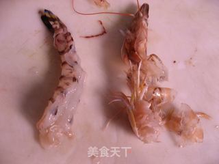 鲜薄荷脆皮虾的做法步骤:2
