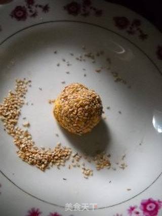 芝麻薏米南瓜饼的做法步骤:8