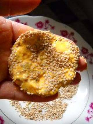 芝麻薏米南瓜饼的做法步骤:9