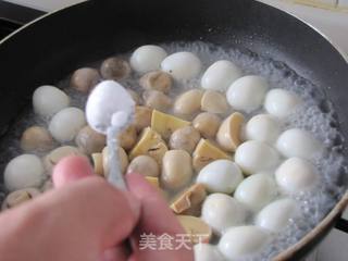 珍珠烩双菇的做法步骤:7