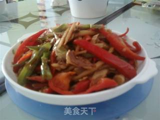 火爆子姜猪肚的做法步骤:3