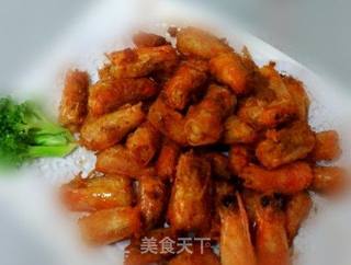 一虾两吃(香辣虾球&椒盐虾头)的做法步骤:22
