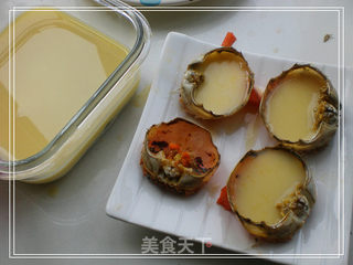 蟹黄山菇滑蛋羹的做法步骤:5