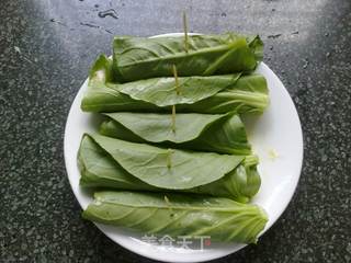 青叶卷虾棒(清香鲜甜)的做法步骤:9