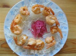 燕窝凤尾虾的做法步骤:9
