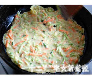 彩色蔬菜蛋饼的做法步骤:9