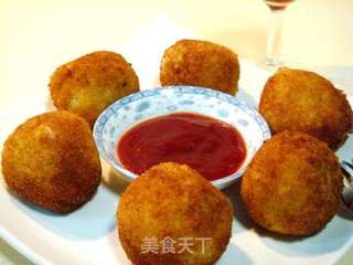 炸牵丝饭团的做法步骤:32
