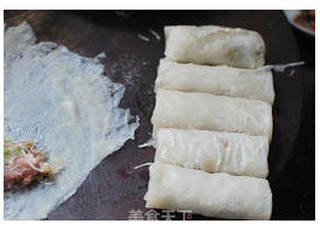 炸春卷的做法步骤:15