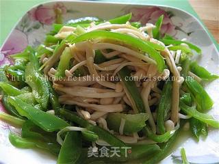 白灼金针菇的做法步骤:11