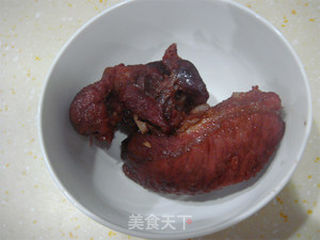 咸蛋黄叉烧豆腐羹的做法步骤:2