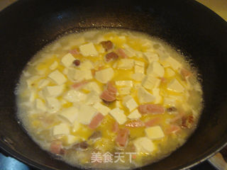 咸蛋黄叉烧豆腐羹的做法步骤:10