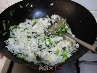 香辣蛋炒饭的做法步骤:6