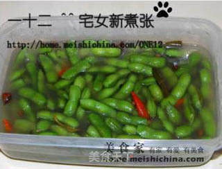 五香水煮毛豆的做法步骤:12