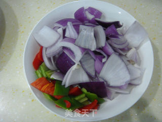 杂菜焖花生素肉的做法步骤：1