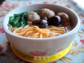 清汤肉丸面的做法步骤:12