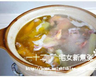 浓香土鸡汤面的做法步骤:6