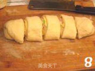 芝士培根面包卷的做法步骤:8