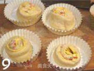 芝士培根面包卷的做法步骤:9