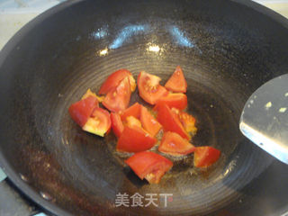 番茄鸡蛋剪刀面的做法步骤:7