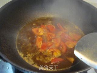 番茄鸡蛋剪刀面的做法步骤:8