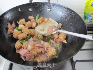 酱爆鱿鱼卷的做法步骤:14