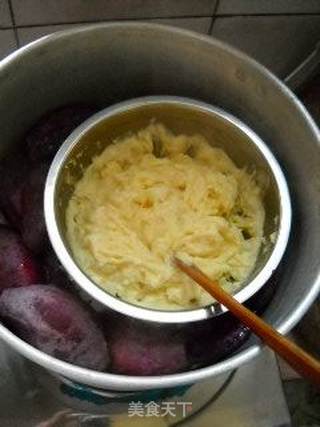 玉米粘糕的做法步骤:7
