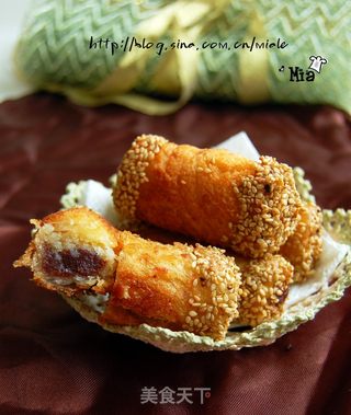 豆沙吐司卷的做法步骤:10