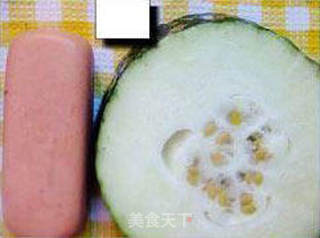 火腿冬瓜夹的做法步骤：1