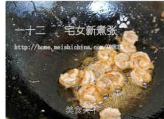 草菇虾球烩丝瓜的做法步骤:19