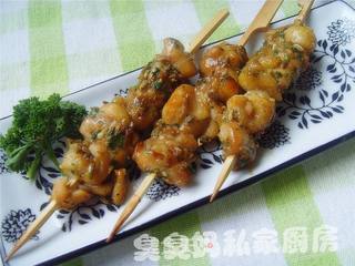 法香鸡肉串的做法步骤:7