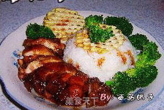 照烧鸡腿饭的做法步骤:16