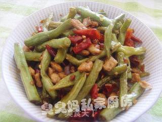 干煸豆角的做法步骤:8