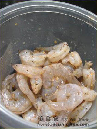 香茅烤虾的做法步骤:2