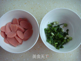 山药火腿小炒的做法步骤：3