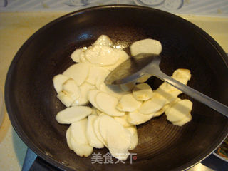 山药火腿小炒的做法步骤：4