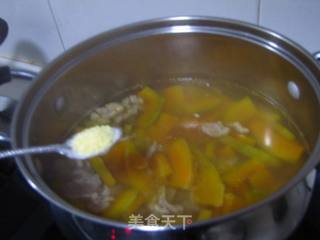南瓜牛肉汤的做法步骤：7
