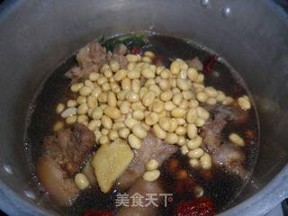 黄豆焖猪手的做法步骤:8