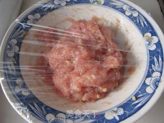 茼蒿肉圆汤的做法步骤:4