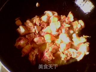 饕餮の蕨菜烧鸡的做法步骤:4