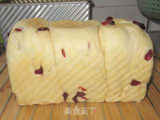 酒渍蔓越莓吐司的做法步骤：17
