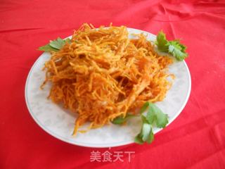 炸胡萝卜花的做法步骤:10