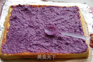 紫薯蛋糕卷的做法步骤：22