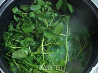 暖乎乎的鲫鱼西洋菜汤泡饭的做法步骤:9