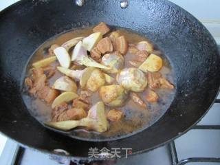 茨 菇 烧 肉的做法步骤:9