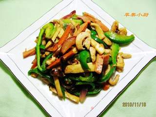 杂炒孜然鸡丝的做法步骤：8