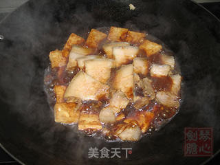 豆腐红烧肉的做法步骤:4
